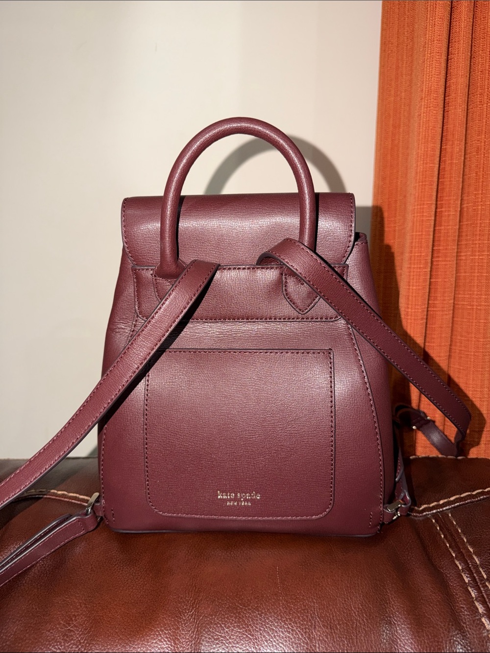 ‼️Kate Spade Adel Medium Flap Leather Backpack - Picture 7 of 12